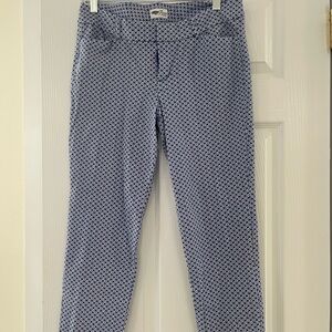 Old Navy Blue Floral Pixie Pants